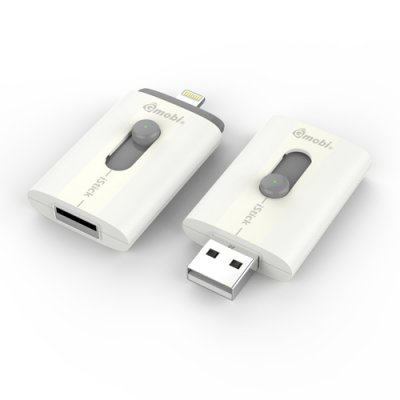  USB Flash  32Gb PQI Gmobi iStick (IS032-WHITE) USB 2.0 + Lightning Connector