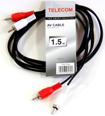    Telecom TAV7158-1.5M 2xRCA (M) - 2xRCA (M), 1.5 