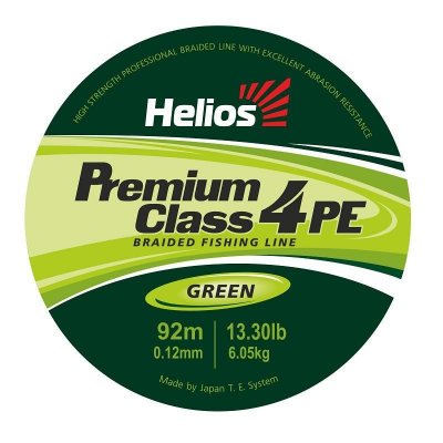     Helios Premium Class 4 PE Braid 0.12mm 135m Green HS-4PFG-12/135 G