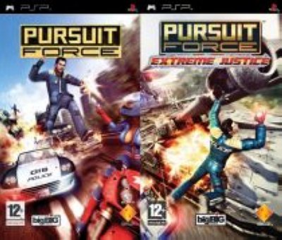      Sony PSP Pursuit Force + Pursuit Force Extreme Justice  