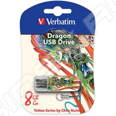    Verbatim 8Gb Store n Go Mini TATTOO EDITION DRAGON USB2.0 ()