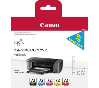    Canon PGI-72MBK/C/M/Y/R Multi Pack  PRO-10.