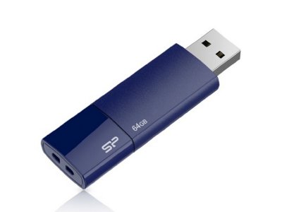     8GB USB Drive (USB 2.0) Silicon Power Ultima U05 Blue (SP008GBUF2U05V1D)