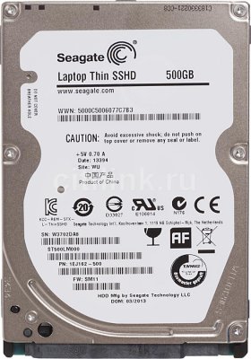     2.5" 500.0 Gb Seagate ST500LM000 Laptop Thin SSHD SATA III (8Gb, 64Mb, 5400rpm)