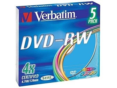    DVD-RW 4.7Gb Verbatim 4x Slim color 43563/43635