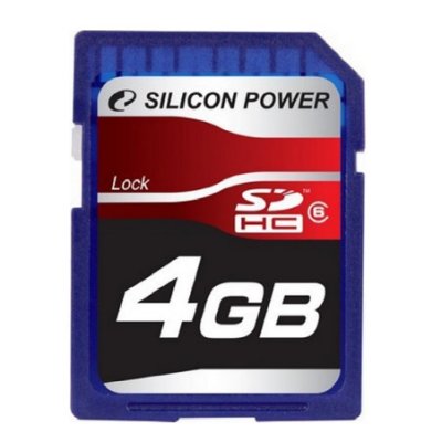     4 Gb Silicon Power SDHC class 6 Full HD Video Card (SP004GBSDH006V30) Retail