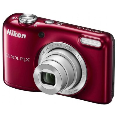    Nikon CoolPix L31 (Red) (16.1Mpx, 26-130mm, 5x, F3.2-6.5, JPG, SDXC, 2.6", USB2.0, AV, AAx2)