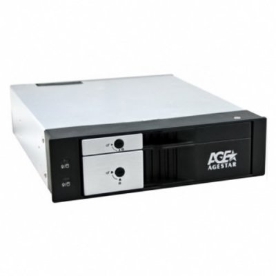     HDD Mobile rack AgeStar SMRP2 Dual bay for 2.5"" or 3.5"" HDD Black