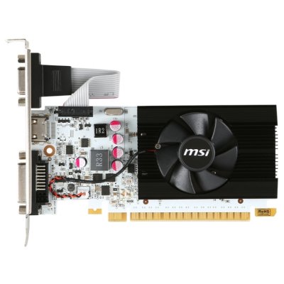    MSI GeForce GT 730 1006Mhz PCI-E 2.0 1024Mb 5000Mhz 64 bit DVI, HDMI, HDCP V1