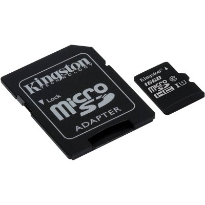     MicroSDHC/Transflash Class10 UHS-I U1 Kingston 16GB (SDCA10/16GB)