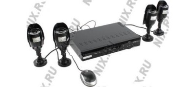     KGUARD (NS801-4CW214H-500G) (DVR 8 Video In,500Gb HDD,200FPS,LAN,USB2.0,RS-