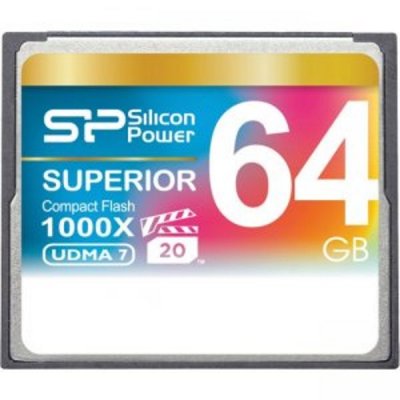    64Gb - Silicon Power 1000X Professional - Compact Flash SP064GBCFC1K0V10