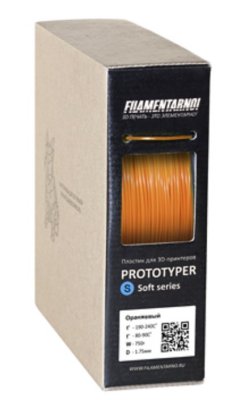   Filamentarno Prototyper S-Soft  1.75mm Orange 750 