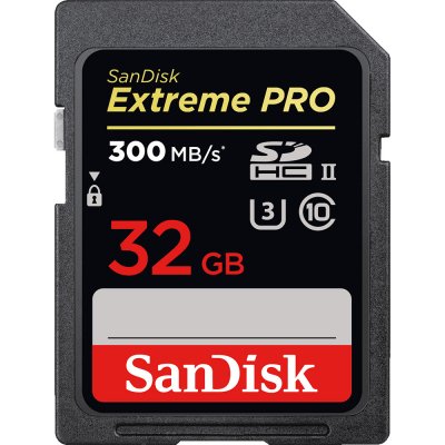     32Gb - SanDisk Extreme Pro - Secure Digital XC UHS-II Class 10 SDSDXPK-032G-GN4IN (