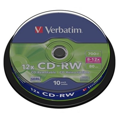    VERBATIM CD-RW 80 10x DL+ CB/10