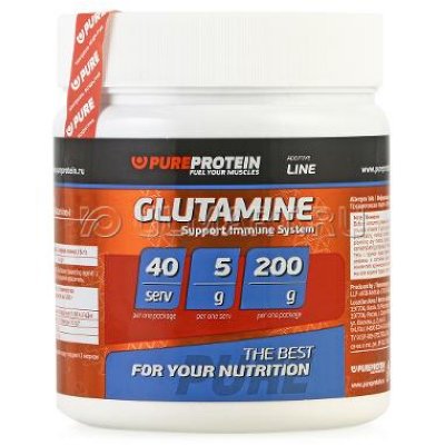     Pure Protein L-Glutamine, , 200 