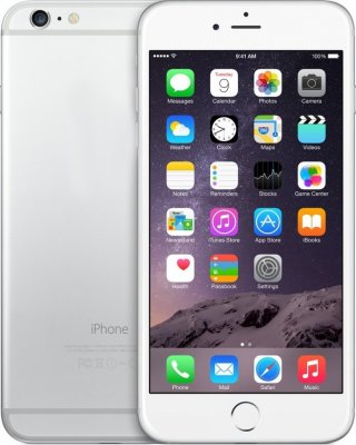    Apple iPhone 6 Plus (MGAE2RU/A 128Gb Silver) (A8, 5.5" 1920x1080 Retina, 4G+BT+WiFi+GPS/