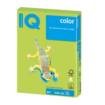    IQ Color A3 80g/m2 500  Linden Green LG46 110766