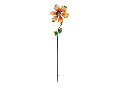  -  Gardman Glass Flower 92cm Orange 07937