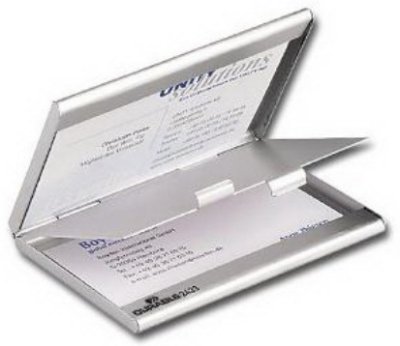     Durable Business Card Box Duo  20 , 55*90 , 