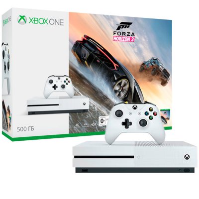     Xbox One Microsoft Xbox One S 500Gb+Forza Horizon 3+3 .Live