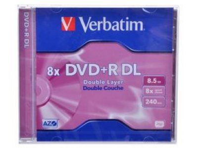   DVD+R Disc Verbatim 8.5Gb 8x Double Layer (43540/43541/43682)