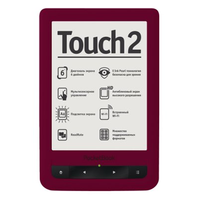     Pocketbook Touch 2 623 (Silver)(6",mono,1024x758,4Gb,FB2/PDF/DJVU/EPUB/DOC/TCR/JPG