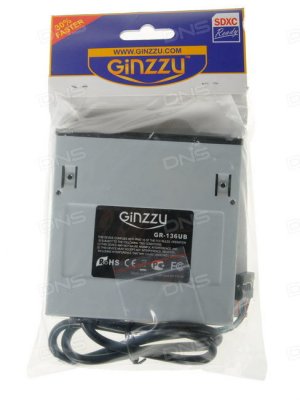  Ginzzu GR-136UBGL -  3.5" Black (USB 2.0,SDXC/SD/SDHC/MMC +CFI/CFII +MS + xD +mic