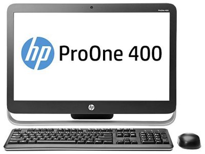    HP ProOne 400 Intel Core i5-4590T(2.0GHz)4Gb/500Gb/DVDRW/Intel HD/23"/DOS/Black
