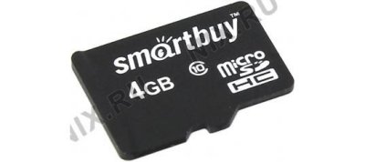     SmartBuy (SB4GBSDCL10-00) microSDHC 4Gb Class10
