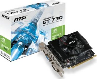    2048Mb MSI GeForce GT710 PCI-E GDDR3 64bit DVI HDMI VGA HDCP GT 710 2GD3 LP Retail