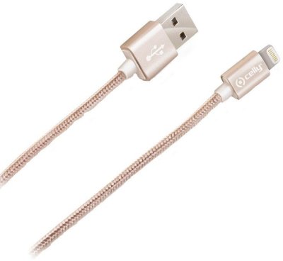     Celly MFi USB-Lightning Gold USBLIGHTTEXGD