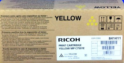    Ricoh Type MPC7501E Yellow  Aficio MP C6501/C7501 (21.6K)