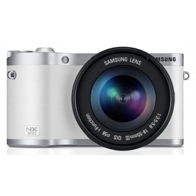    PhotoCamera Samsung NX300 KIT silver/white 20.3Mpix 18-55mm 3.31" 1080p SDHC CMOS IS rot