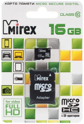     Mirex microSDHC 16  [13613-AD10SD16]