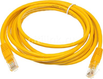       Patchcord molded 5E 3m Yellow