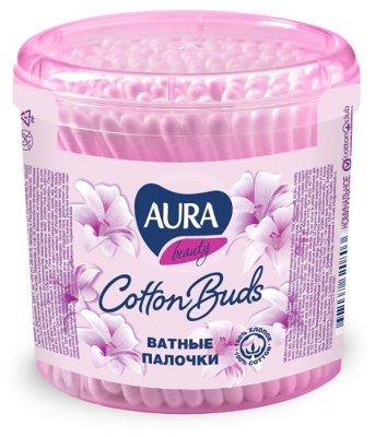     Aura Beauty Cotton buds 200 . 