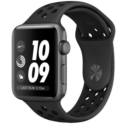     APPLE Watch Series 3 Nike+ 38mm Aluminium Space Gray Sports Strap Anthracite-Black MQKY2R