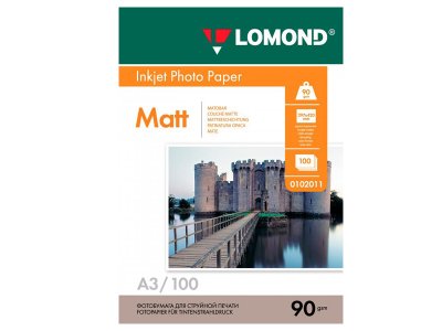    Lomond 0102011  A3 90g/m2  29.7x42cm 100 
