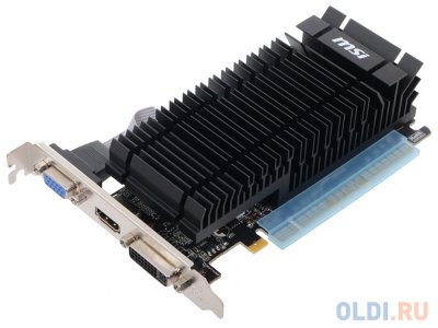    2Gb (PCI-E) MSI N610-2GD3H/LP  CUDA (GFN610, GDDR3, 64 bit, HDCP, VGA, DVI, HDMI, Low Pr