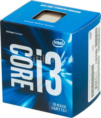    S1151 Intel Core i3 - 6320 BOX (3.9 , 4 , Dual-Core, 14nm, Skylake)
