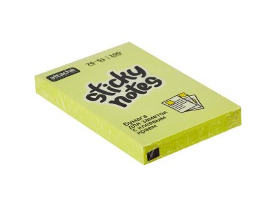    Attache Selection 76x51mm 100  Yellow 383708