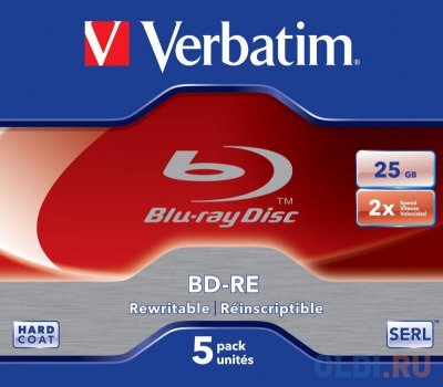   Blu-Ray  Verbatim Blu-Ray Verbatim 25 , Jewel Case, (43615)"