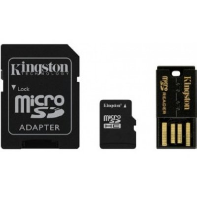     MicroSD 32Gb Kingston (MBLY10G2/32GB) Class 10 microSDHC + adapter + USB adapter