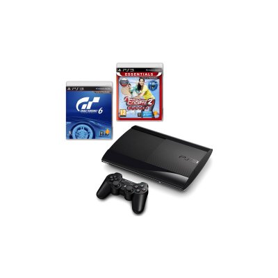     Sony PS3 Super Slim (500 ) +    2 +  Gran Turismo 6 + 