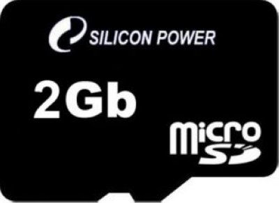     Silicon Power (SP004GBSTH004V30) MicroSDHC Memory Card 4Gb Class4 + microSD--)SD + micr