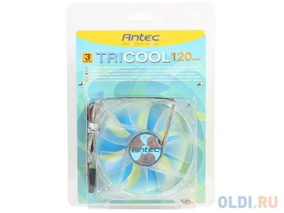    Antec TriCool 120 , 120x120x25 , 3-PIN + 4-PIN, 1200/1600/2000 ., 25/28/30 dBA