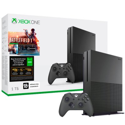     Xbox One Microsoft S 1Tb+Battlefield 1+Xbox Live 3 . (234-00052-1)