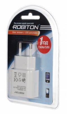     USB Robiton USB1000 white 1000mA  USB 