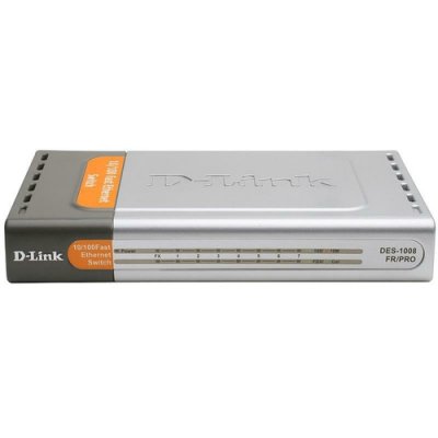    D-Link DES-1008FR/PRO 7port 10/100 + 1x100Base-FX (   )